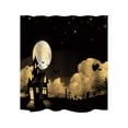 thumbnail image 1 of Holloyiver Halloween Shower Curtain, Halloween Shower Curtains for Kids, Cute Ghosts Holiday Pumpkin Shower Curtains with Hooks, Halloween Witch Bat Black Cat Shower Curtain Decorations, 60''W X 70''H, 1 of 9