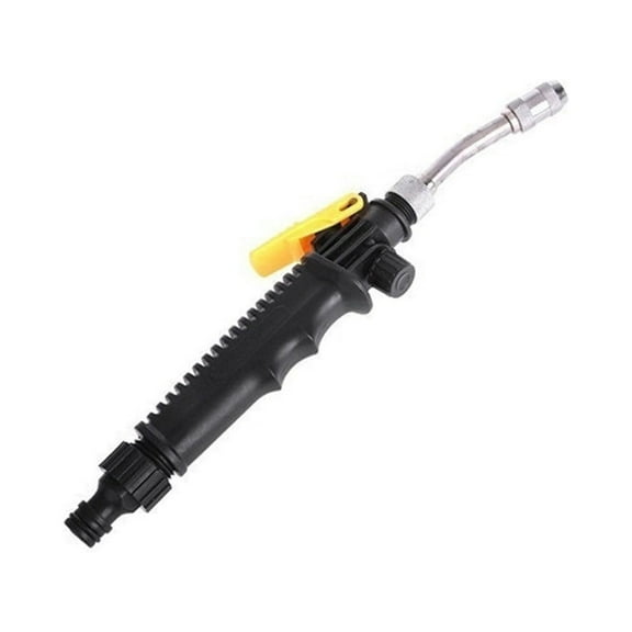 Holloyiver High Pressure Power Washer Wand, 2-in-1 Hydro Jet Water Hose Nozzle, Watering Sprayer Cleaning Tool, Wand Lance for Gutter Patio Car Pet Window Glass, Black