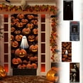 thumbnail image 1 of Holloyiver Holiday Decorations Door Cover, Large Scary Halloween Door Banner Bathroom Porch Door Backdrop Decor for Parties, Indoor Outdoor Haunted House Themed Decoration, 35x78 Inch, 1 of 3