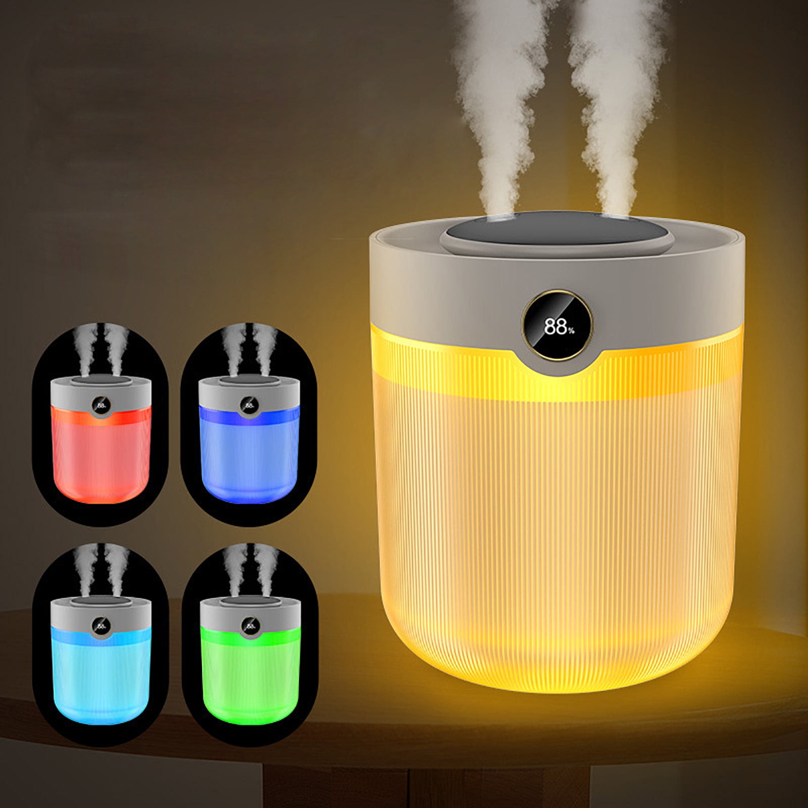 Holloyiver Humidifiers for bedroom,2L Portable Cool Mist Humidifiers