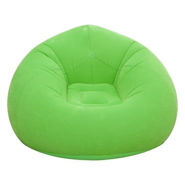 Holloyiver Inflatable Sofa, Bean Bag Chairs Inflatable Lounge Chair Inflatable Lazy Sofa, Blow up Folding Portable Inflatable Chair for Living Room Bedroom Balcony Reading (Green)
