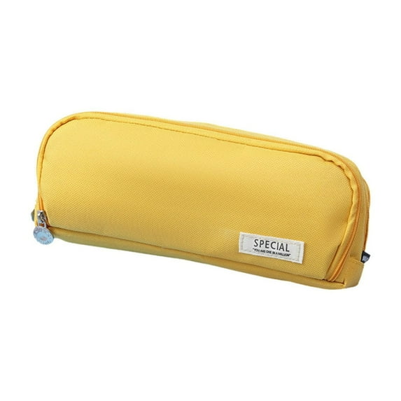 Holloyiver Japanese and Korean style multi-layer fabric,Wide-Opening Pencil Pen Case, Lightweight & Spacious Pencil Pouch Zipper Stationery Bag, Aesthetic Supply with Triangular Design for Adults