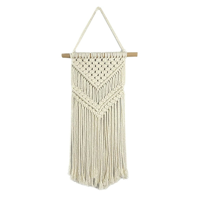 Holloyiver Macrame Wall Hanging, Beig...
