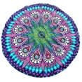 thumbnail image 1 of Holloyiver Mandala Tapestry Hippie Indian Round Beach Blanket, Picnic Table Cover Boho Gypsy Cotton Tablecloth Beach Towel Meditation Rug Circle Yoga Mat - 58 Inches, 1 of 4