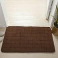 thumbnail image 1 of Memory Foam Bath Mat Rug 31.5 x 19.7 Inch, Ultra Soft Non-Slip Water Absorbent Bathroom Rug, Machine Washable Bath Mat for Shower and Tub, Brown, 1 of 9