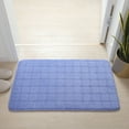 thumbnail image 1 of Holloyiver Memory Foam Bath Mat Rug, 31.5" x 19.7", Ultra Soft and Non-Slip Bathroom Rugs, Water Absorbent and Machine Washable Bath Rug for Bathroom, Shower, and Tub, Sea Blue, 1 of 9