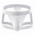 thumbnail image 1 of Herrnalise Men's Jockstrap Underwear Men Casual Solid Hollow-carved Design Sexy Breathable Low Waist Underwear Pants Sexy Underwear Set For Men For White,3XL, 1 of 2