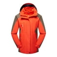 thumbnail image 1 of Holloyiver Men's Warm Parka JacketHooded Puffer Jacket Casual Patchwork Thicken Multi PocketHooded Zipper Windproof Breathable Jacket Coats Orange, 1 of 2