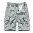 thumbnail image 1 of Holloyiver Mens Work Shorts 9" Work Pants for Mens Portable Phone Charge Shorts Multi Pokets Cargo Shorts Comfy Cotton blend Shorts Gray, 1 of 9