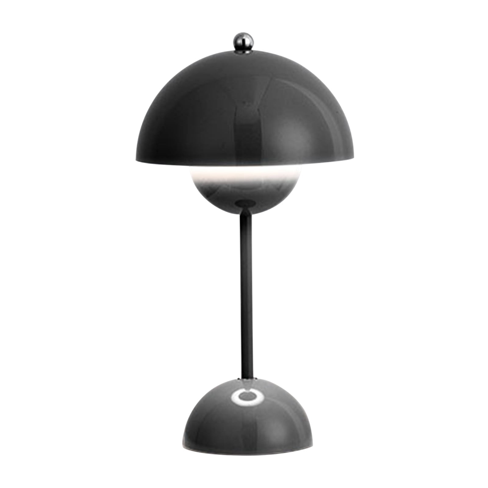 Holloyiver Modern Flowerpot Table Lamp, Cordless Touch Table Lamp, Dimmable Rechargeable Mushroom Desk Lamp, Small Bedside Lamp, Nightstand Lamp for Indoor Outdoor