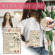 Holloyiver Mother's Day Greeting Card from Son or Daughter, Beautiful Card for Best Mom from Child, Happy Mother's Day Card for Marvelous Mom, Mother's Day gift to My Amazing Mom