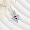 thumbnail image 1 of Holloyiver Mother's Day Heart Necklace for Women Birthstone Necklace Silver Jewelry for Womens Jewelry Gifts for Women Her Mom, 1 of 5
