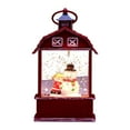 thumbnail image 1 of Holloyiver Musical Snow Globe Lantern with Timer, Lighted USB/Battery Operated Swirling Singing Water Glittering Lantern, Snow Globes Lantern for Adults and Kids Christmas Decoration, 1 of 6