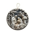 thumbnail image 1 of Holloyiver Nativity Scene Acrylic 3D Hanging Ornament 3.15" x 3.15" Christmas Pendant, 1 of 7