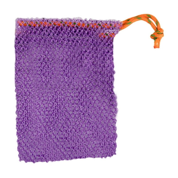 Holloyiver Natural Sisal Soap Bag, 5.1 x 3.9 Inches Mesh Exfoliating Soap Saver Bag, Soap Pouch with Drawstring Foaming and Drying Soap Holder for Shower Kitchen Bathroom Travel Hotel