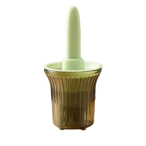 Holloyiver Oil Dispenser with Silicone Brush for Cooking, Glass Oil Bottle with Heat Resistant Basting Brushes for Baking, Food Brush for Grilling, Butter, BBQ Sauce, Dishwasher Safe, 4.4oz