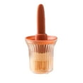 thumbnail image 1 of Holloyiver Oil Dispenser with Silicone Brush for Cooking, Glass Oil Bottle with Heat Resistant Basting Brushes for Baking, Food Brush for Grilling, Butter, BBQ Sauce, Dishwasher Safe, 4.4oz, 1 of 8