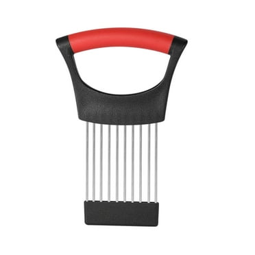 Holloyiver Onion Holder for Slicing, Lemon Slicer Onion Cutter for Slicing, Vegetable Cutter for Potato and Tomato, Avocados, Eggs, Food Slicer Assistant Tool for Slicing Fruit Lemon and Meat
