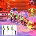 Herrnalise Outdoor Christmas Decorations, Solar Christmas Garden Stake