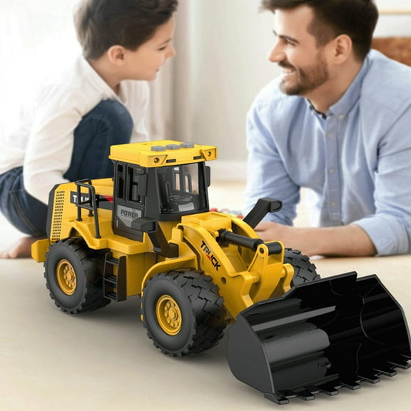 Holloyiver Oversized Construction Excavator & Roller Car Toy, Kids Toy Play Truck, Large Digger Vehicle for Boys with Realistic Movable Claw, Tracks 1:16 Scale Model