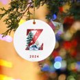 thumbnail image 1 of Holloyiver Personalized Christmas Initial Monogram Ornaments, 2024 Custom Christmas Ornament Gifts, Keepsake Acrylic Xmas Tree Decor for Families Friends, Christmas Ornament Decoration, 1 of 7