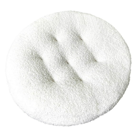 Holloyiver Round Chair Cushions for Dining, Memory Foam Tufted Plush Chair Pad, Non Slip Soft Seat Cushion for Kitchen Barstool Dining Room Office Outdoor Indoor (16x16 Inch, White)
