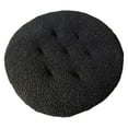 thumbnail image 1 of Holloyiver Round Chair Cushions for Dining, Memory Foam Tufted Plush Chair Pad, Non Slip Soft Seat Cushion for Kitchen Barstool Dining Room Office Outdoor Indoor (16x16 Inch, Black), 1 of 7