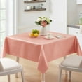 thumbnail image 1 of Holloyiver Satin Tablecloth 102 x 58 Inch Overlay Satin Table Cover Rectangle Bright Silk Tablecloth Smooth Fabric Table Decoration for Wedding Banquet Party Events, Rose Gold, 1 of 6