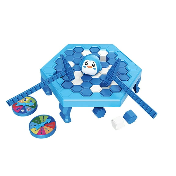 Holloyiver Save Penguin Break Ice Board Game for Kids 4-8, Ice Breaker Save Penguin On Ice Family Funny Table Game, Ice Block Breaking Penguin Trap Game Puzzle Toy Children's Day Gifts