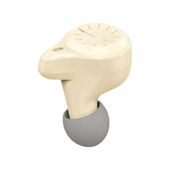 Holloyiver Single 5.3 Bluetooth Wireless Earbud, Mini Invisible in-Ear Wireless Bluetooth Headphone, Touch Design, 8D Surround Sound 18 Hours Long Battery Life for Sports Work and Sleep