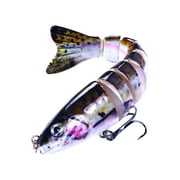 Holloyiver Fishing Lures for Freshwater and Saltwater, Lifelike Swimbait for Bass Trout Crappie, Slow Sinking Bass Fishing Lure, Amazing Fishing Gear Gifts for Men, Fishing Lover