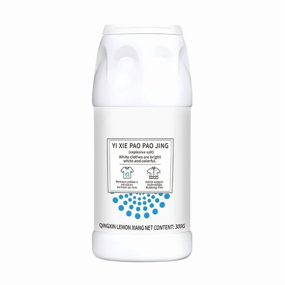 Holloyiver Sodium Percarbonate Laundry & Shoe Cleaner, Kneading-free Clothes-free Shoes Net Yellowing Source, Kneading-Free Formula, Removes Yellowing & Stains, Multipurpose Whitening Agent