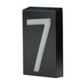 thumbnail image 1 of Holloyiver Solar House Number Address Sign for Outside, Backlit Illuminated House Number Sign, Personalized Metal Lighted Address Plaque for House, (Number 7), 1 of 2