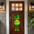 thumbnail image 1 of Holloyiver St. Patrick's Day Door Sign, St. Patrick's Day Themed Hanging Welcome Sign Irish Hanging Door Decor with Shamrock Leprechaun High Hat and Feet Wall Sign Ornament, 1 of 8