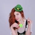 thumbnail image 1 of Holloyiver St Patricks Day Hat, Green Top Mini Hat with Buckle Irish Tiny Party Hats St Patrick's Day Party Decorations for Dolls St. Paddy's Day Craft Costume DIY Holiday Birthday Gathering, 1 of 4