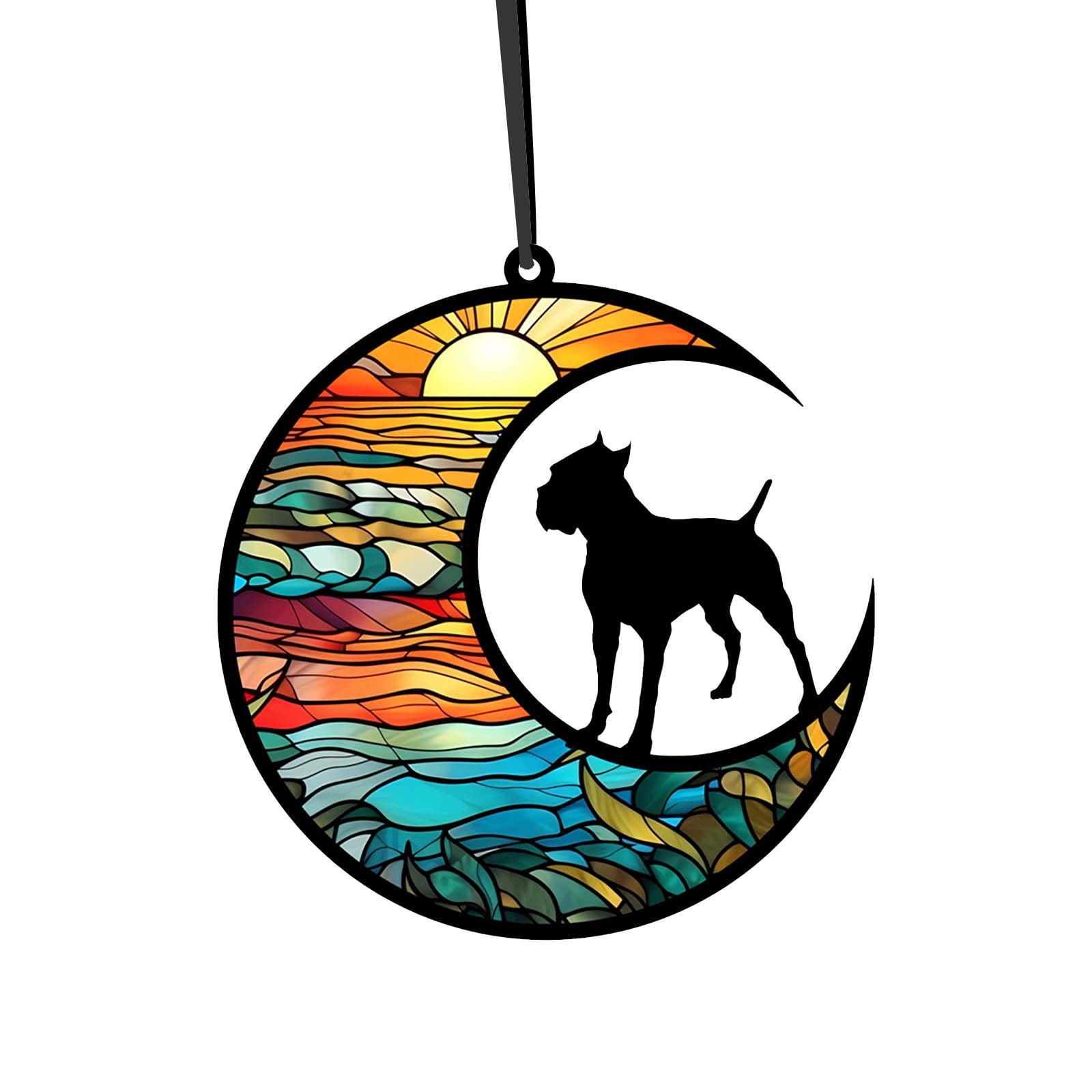 DUNKHADEN Dog Memorial Suncatcher, Pet Sympathy Gifts