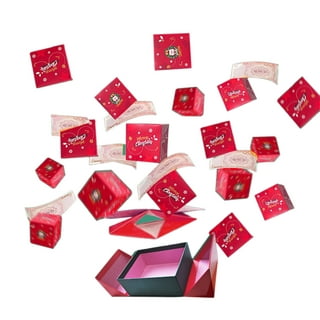 SDJMa Surprise Gift Box Explosion for Money, Unique Folding Bouncing Red  Envelope Gift Box with Confetti, Cash Explosion Luxury Gift Box for  Birthday