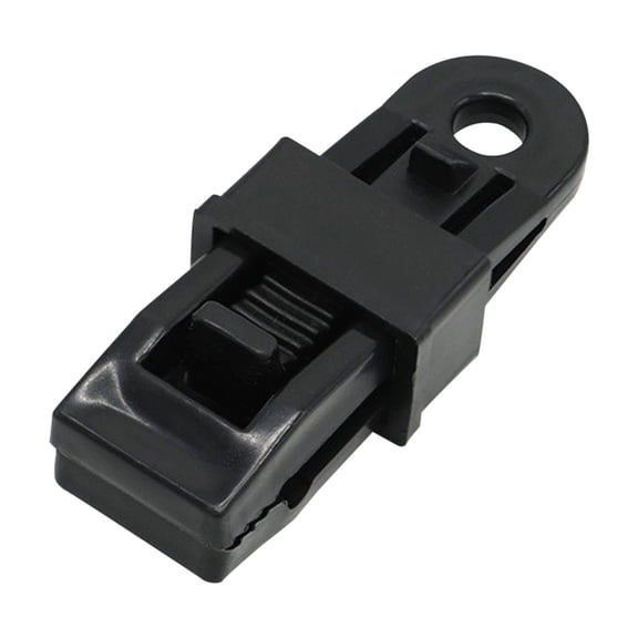 Holloyiver Tarp Clip Crocodile Mouth 10Pcs, Multipurpose Secures Tarp Clips Clamps for Swimming Pool, Cover Awnings, Outdoor Camping, Caravan Canopies, Car Covers (Black)