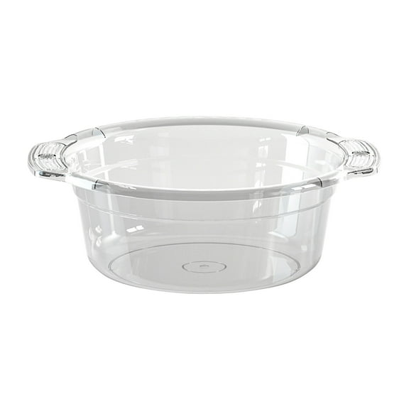 Holloyiver Thickened Large-capacity Transparent Washbasin Household Students Dormitory Bathroom Plastic Basin Small Infant Foot Wash Basin