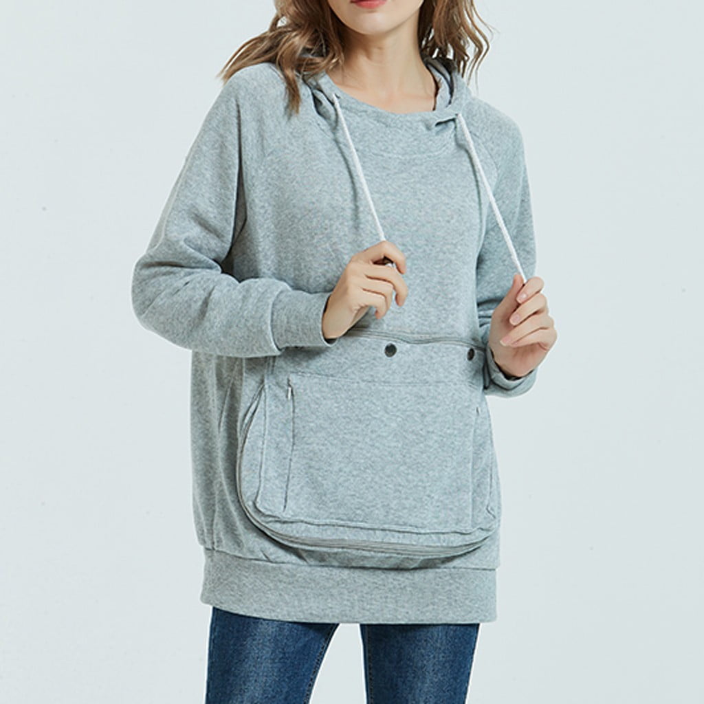 Women’s Off-Shoulder Sweatshirt – Cozy Pullover With Side Pockets & Long Sleeves