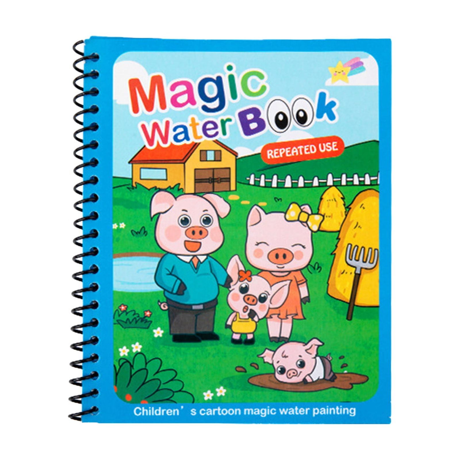 Holloyiver Water Coloring Paint Books for Toddlers, Water Coloring ...