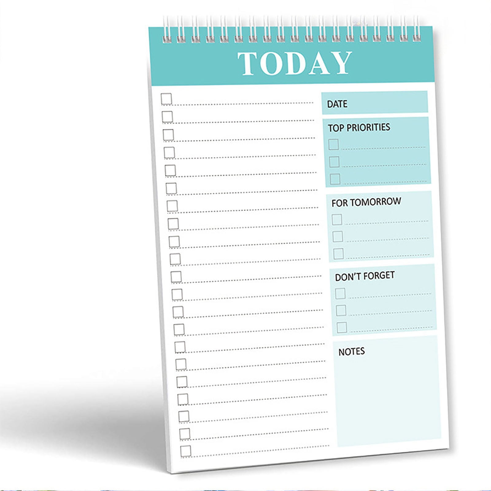 Panda Planner Orange Undated 6-Month Daily Planner With Sticky Notes - Productivity Planner & Organizer