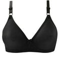 thumbnail image 1 of Holloyiver Women's Lace Edge Vertical Stripe Back Bra Padded Bra Wireless Lingerie For women, 1 of 3