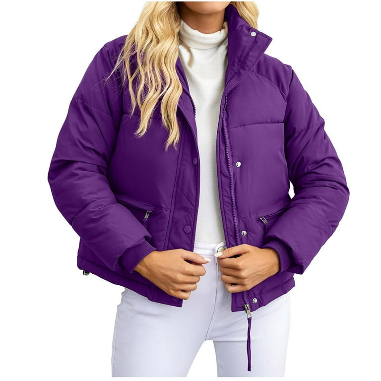 Puffy purple sale jacket