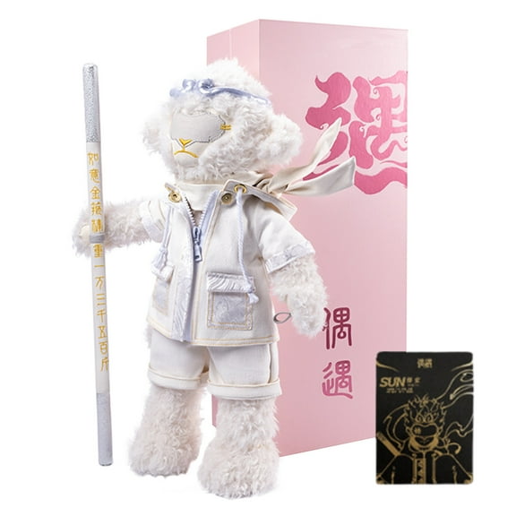 Holloyiver Wu Kong Plush for Black Myth, Stuffed Animal Decoration, Black Myth Wukong Game, Monkey King Realistic Plush Doll, Exclusive Gaming Plush Dolls for Gamers and Enthusiasts