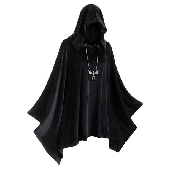 Hollween Fashion Women Solid Cloak Vintage Matching Hooded Cape Coat Women's Long Zip Hoodie Woman's Hoodies Hoodies Him Large Hoodie Womens Long Sleeve Sweatshirt Womens Hoodies Turtleneck Hoodie