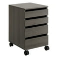 thumbnail image 1 of Holly 4-Drawer Mobile Storage Cart in Engineered Wood Farm Oak Finish, 1 of 10