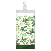 Holly Berries Plastic Border Print Tablecover 54x102