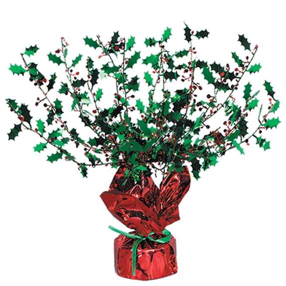 Holly & Berry Gleam 'N Burst Centerpiece Party Accessory (1 count) (1/Pkg)