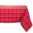 thumbnail image 1 of DII Holly Berry Plaid Tablecloth, 1 of 7